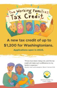 Working families tax credit half sheet flyer size 8.5 by 5.5